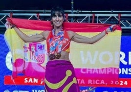 La deportista de Camargo en el Mundial de Carreteras de Obstáculos.