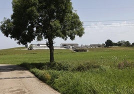 Parte de los terrenos donde se contempla la creación del polígono industrial, entre Tanos y Cartes.