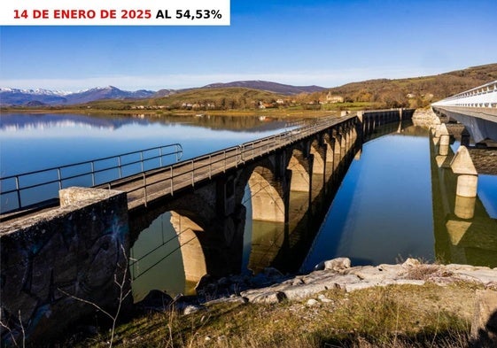 El pantano del Ebro se recupera: está medio lleno y con el doble de agua embalsada que el año pasado