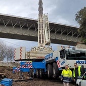 Así va la recuperación de materiales del tren descarrilado en Muñorrodero