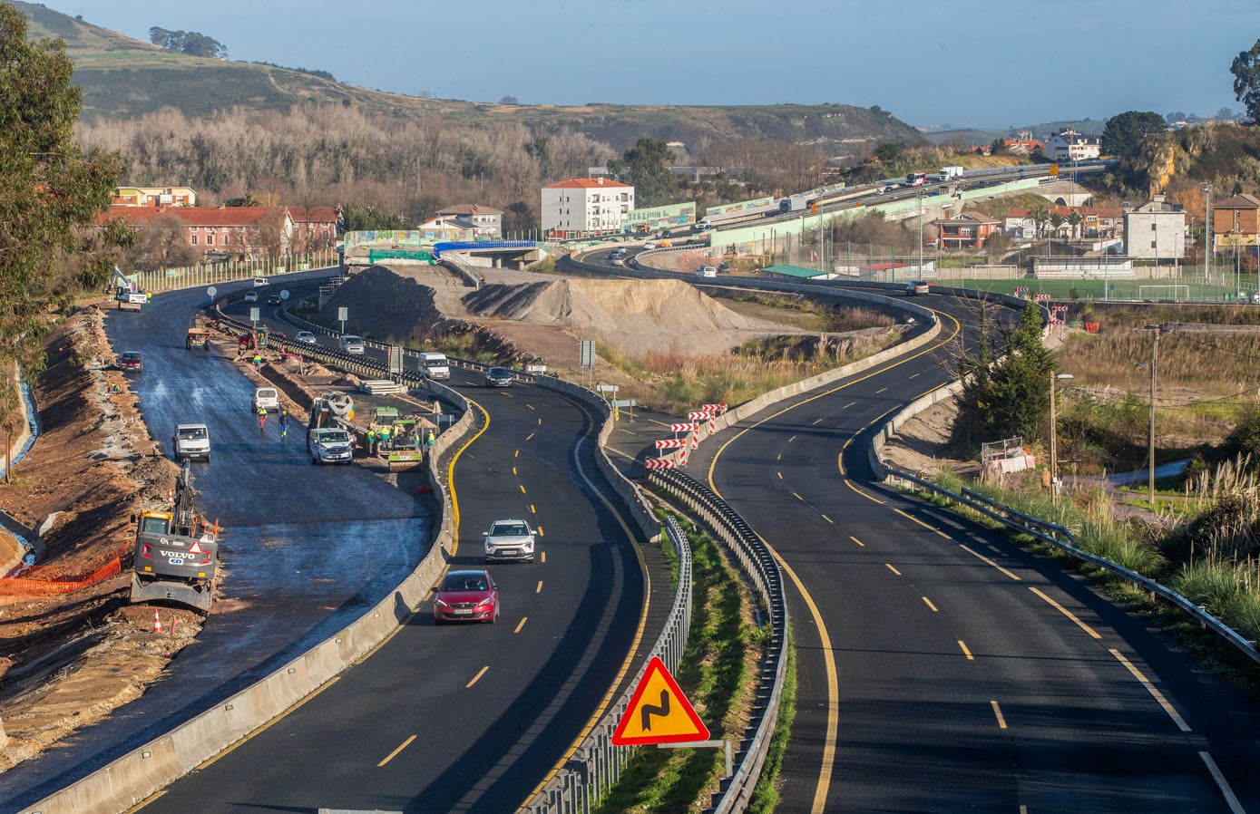 Los viales a la altura de Barreda estarán terminados este mes de febrero. 