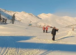 La estación de Alto Campoo cubierta estos días de nieve.