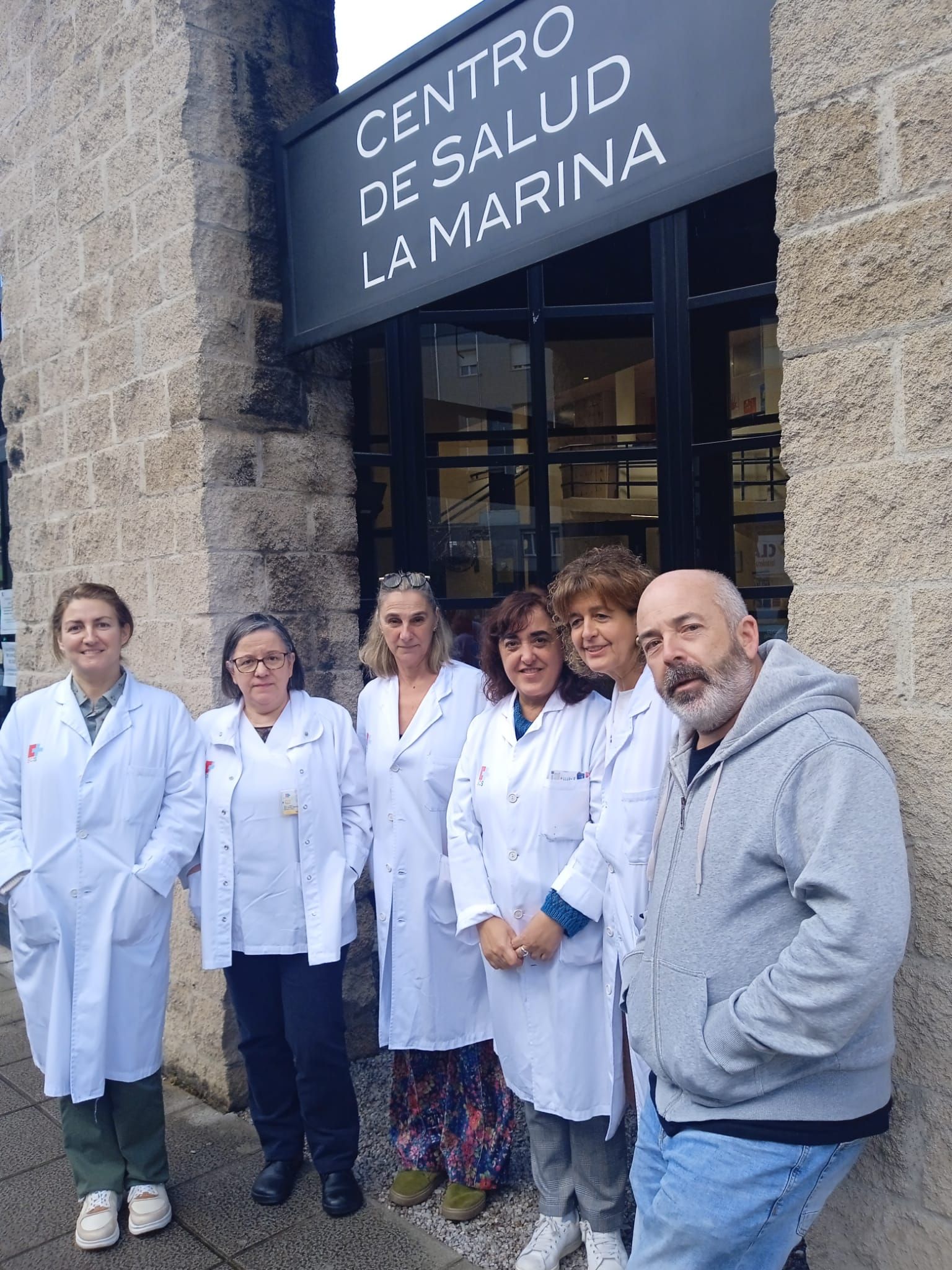 Médicos de Atención Primaria del centro de La Marina, en la calle Castilla (Santander).