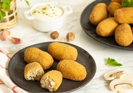 Croquetas de champiñones.