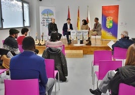 Javier Canduela, Isidro Terán, María Ángeles Lombilla y Javier Conde en la presentación del concurso.