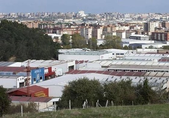 Vista del polígono industrial de Trascueto en Maliaño.