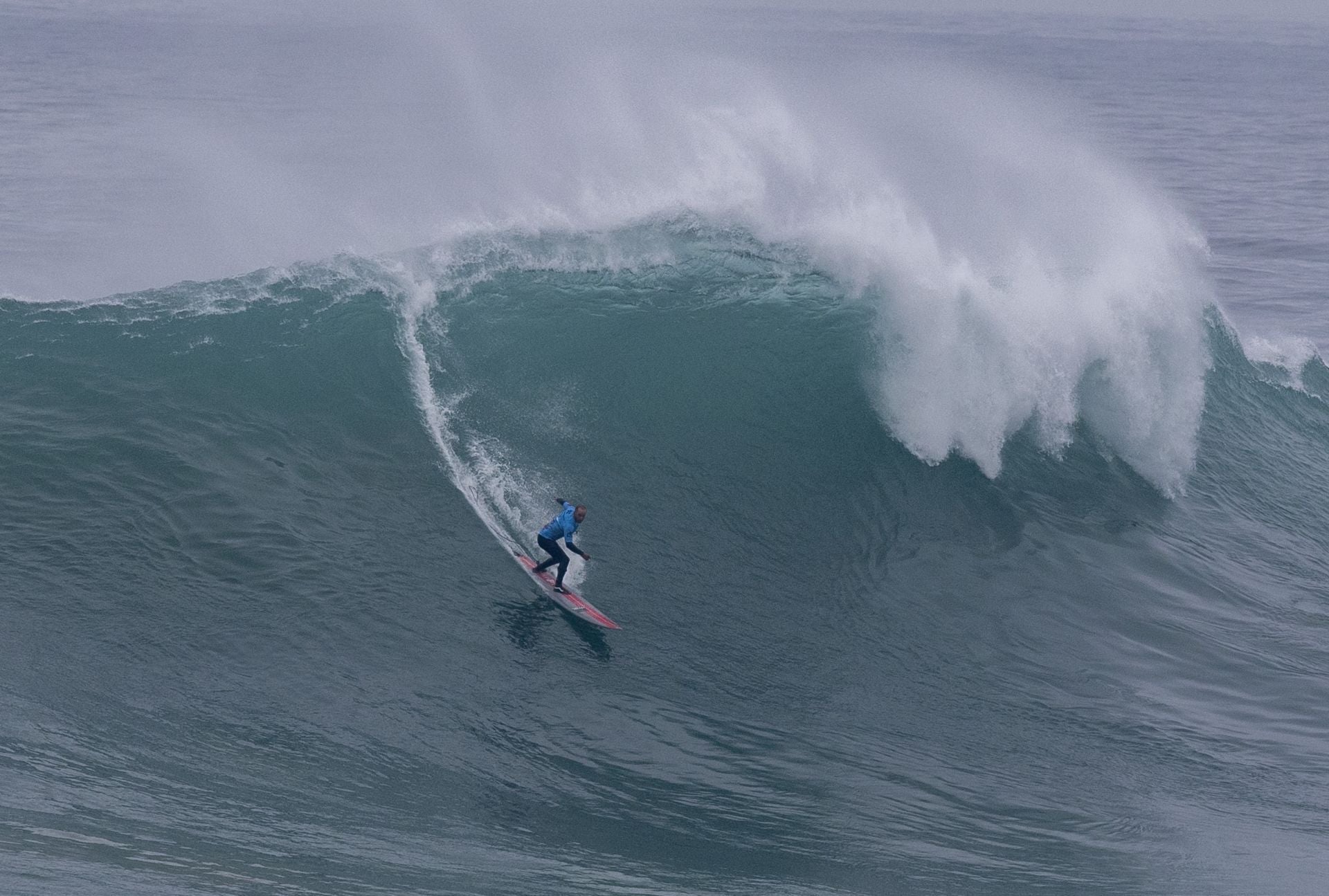 Un surfista, en la edición de la Vaca Gigante del año pasado.