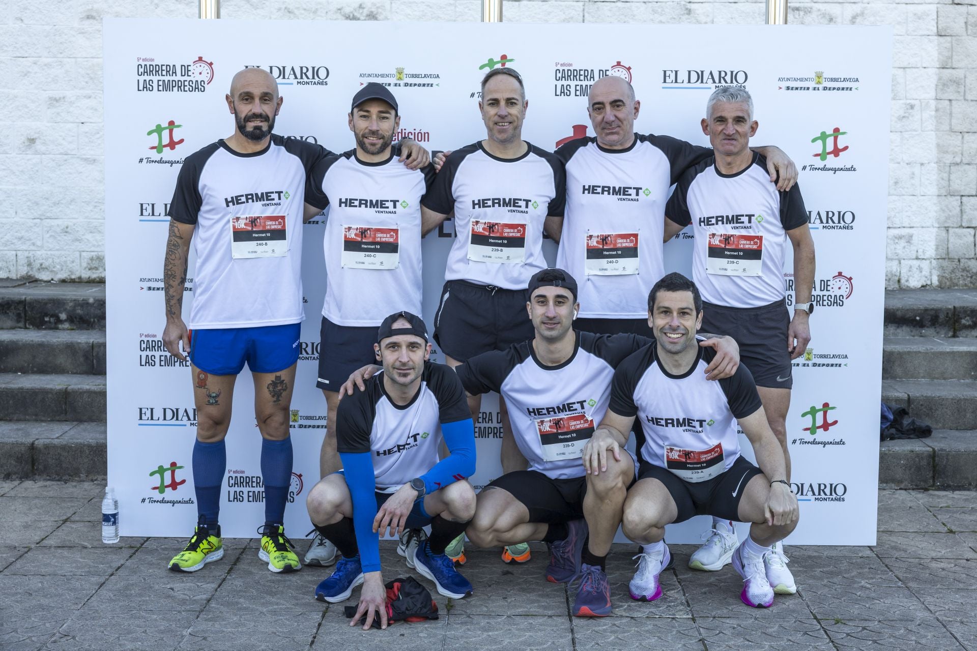 Equipo de Hermet 10: Sergio González, Álex Díez, Francisco Javier Arce, Álvaro Sainz, Iñigo Llarena, Gonzalo López, Fermín Arce y José Luis Olaso.