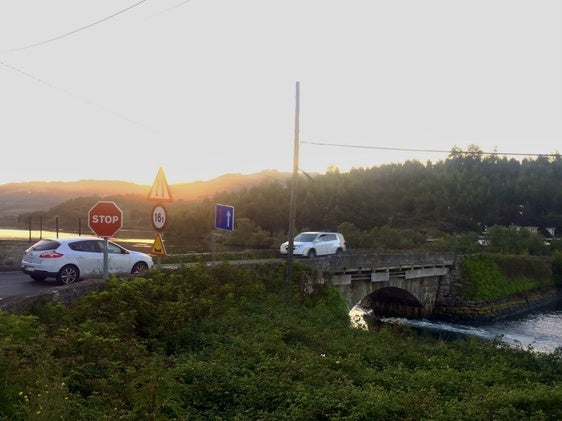 Estado actual del Puente del Cristo de Carasa, en Voto.