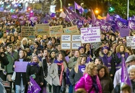 Imagen de la manifestación del 8M del año pasado que este año tendrá lugar a las 12.00 horas