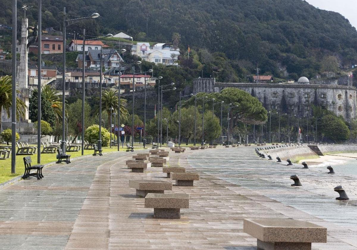 Vista del Fuerte de San Martín, en Santoña.