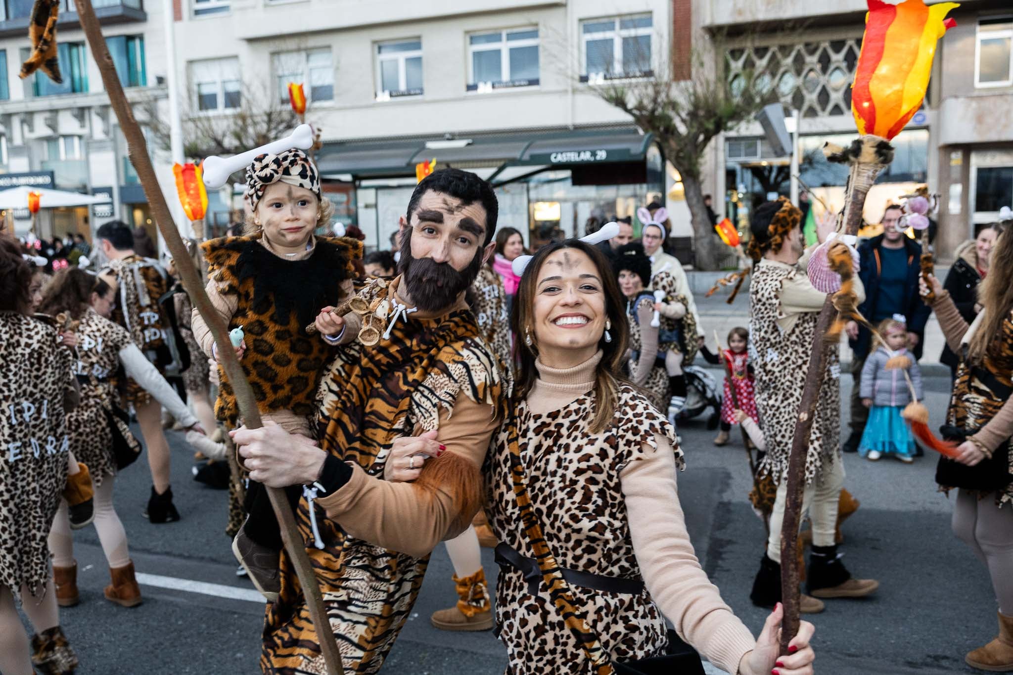 Familias enteras participaron en la fiesta. 