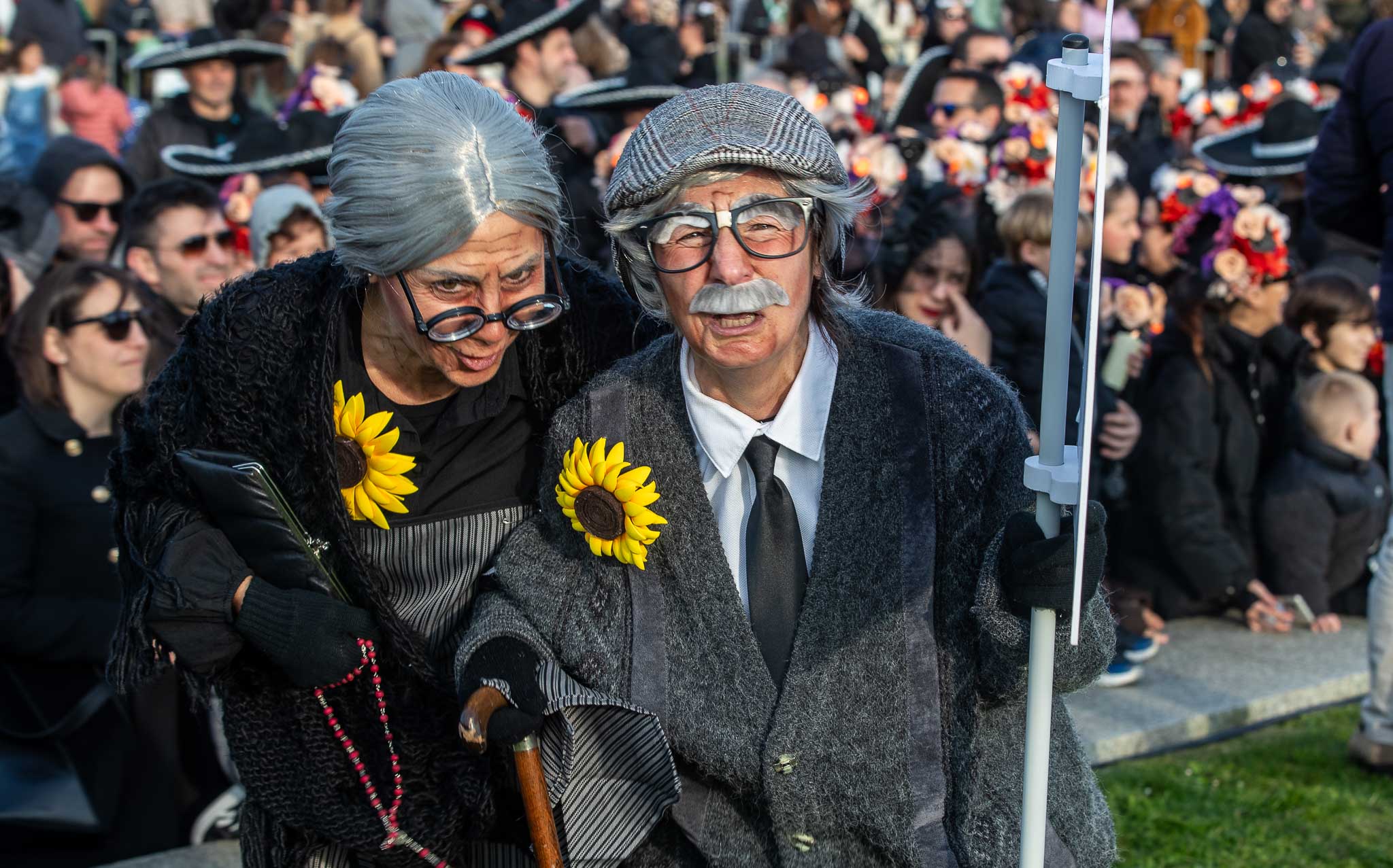 Los disfraces estuvieron presentes en todo momento. 