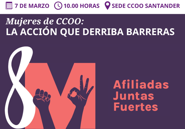 Cartel del evento de CC OO.