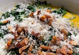 El típico plato italiano, en esta ocasión reinterpretado con el toque que le dan las espinacas.