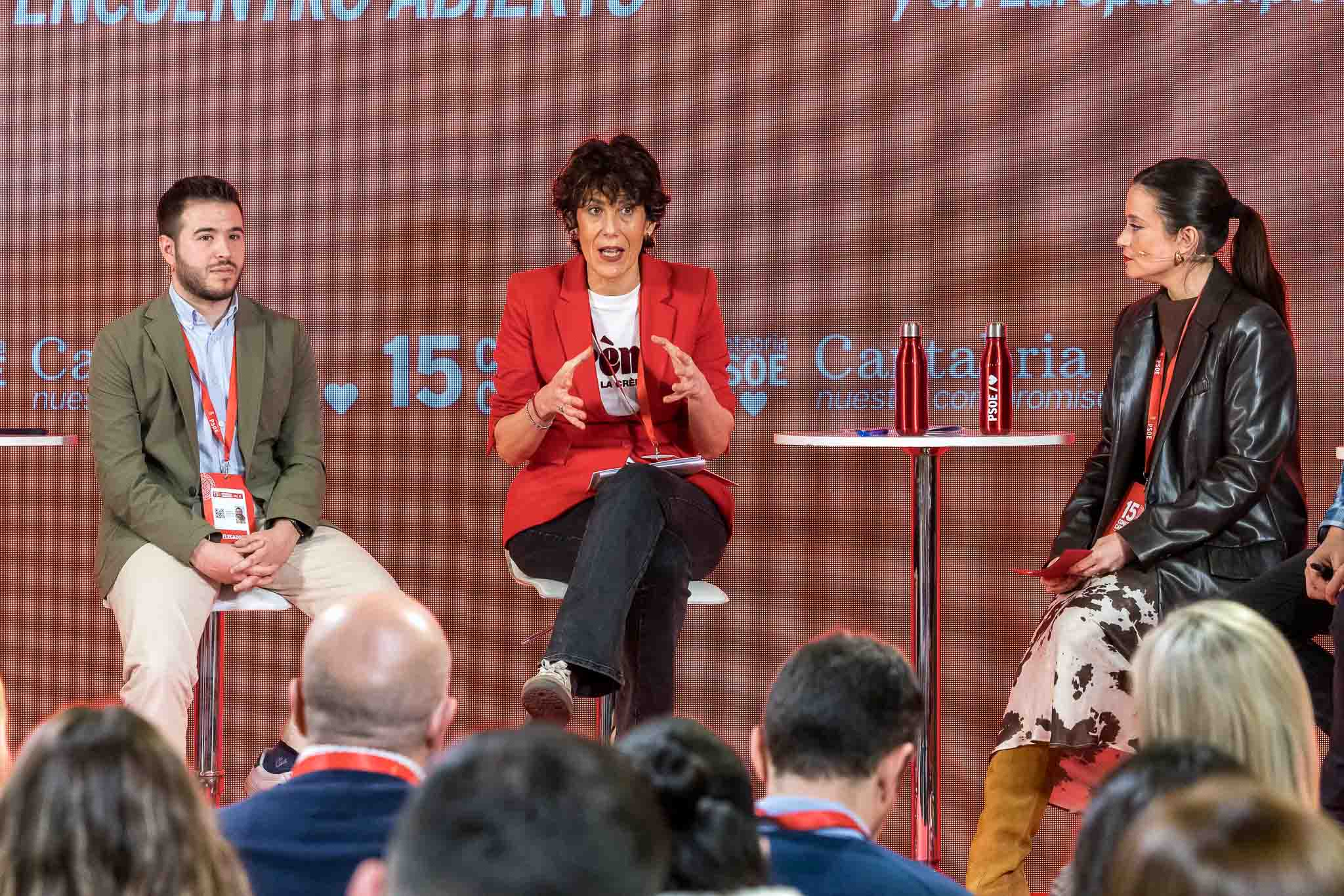 La ministra, durante su intervención.