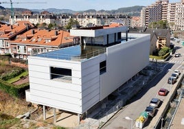 Edificio de la Tecnoteca, en la zona de El Valle, y pendiente de terminar.