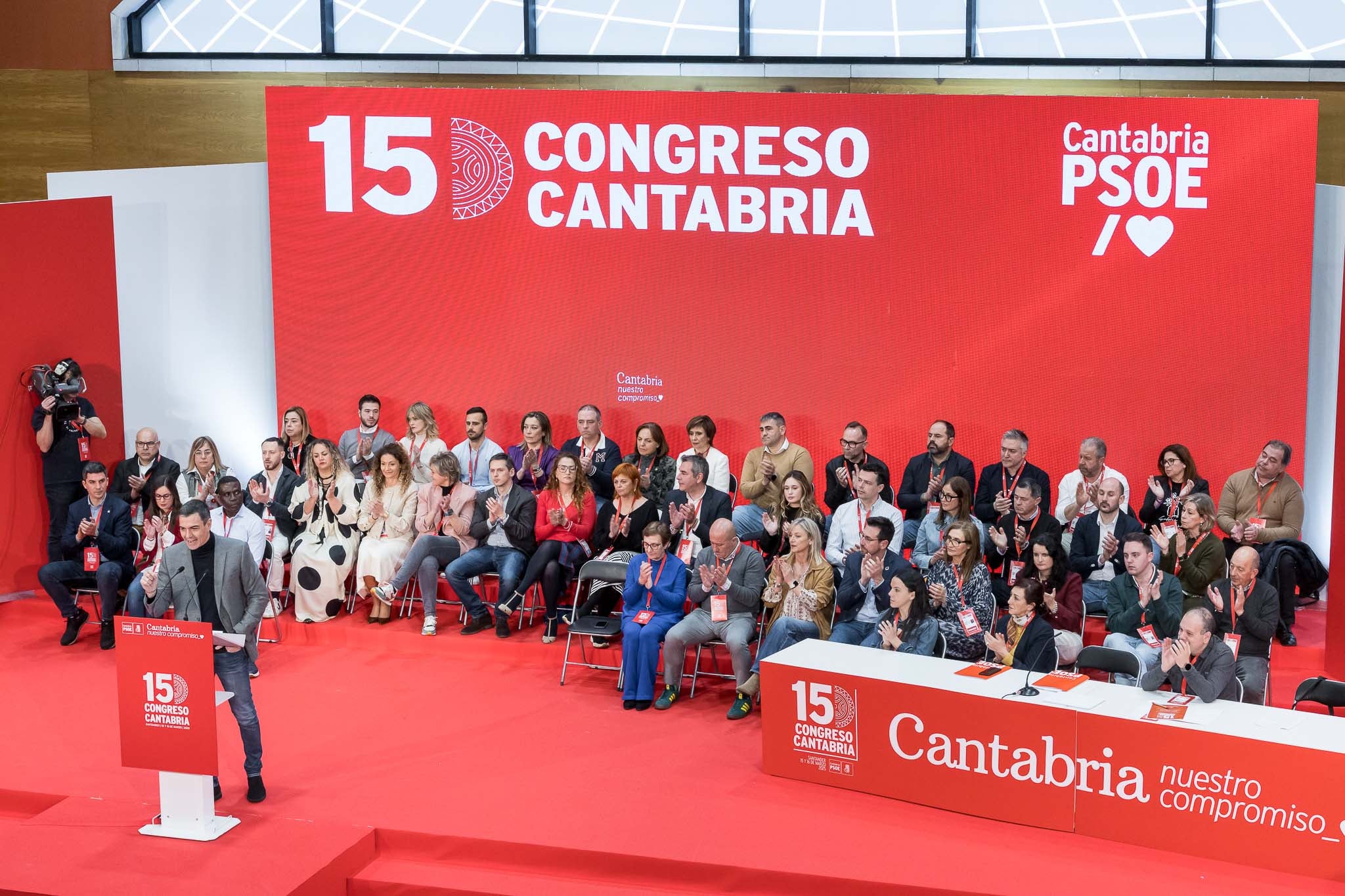 Un momento de la intervención de Sánchez.