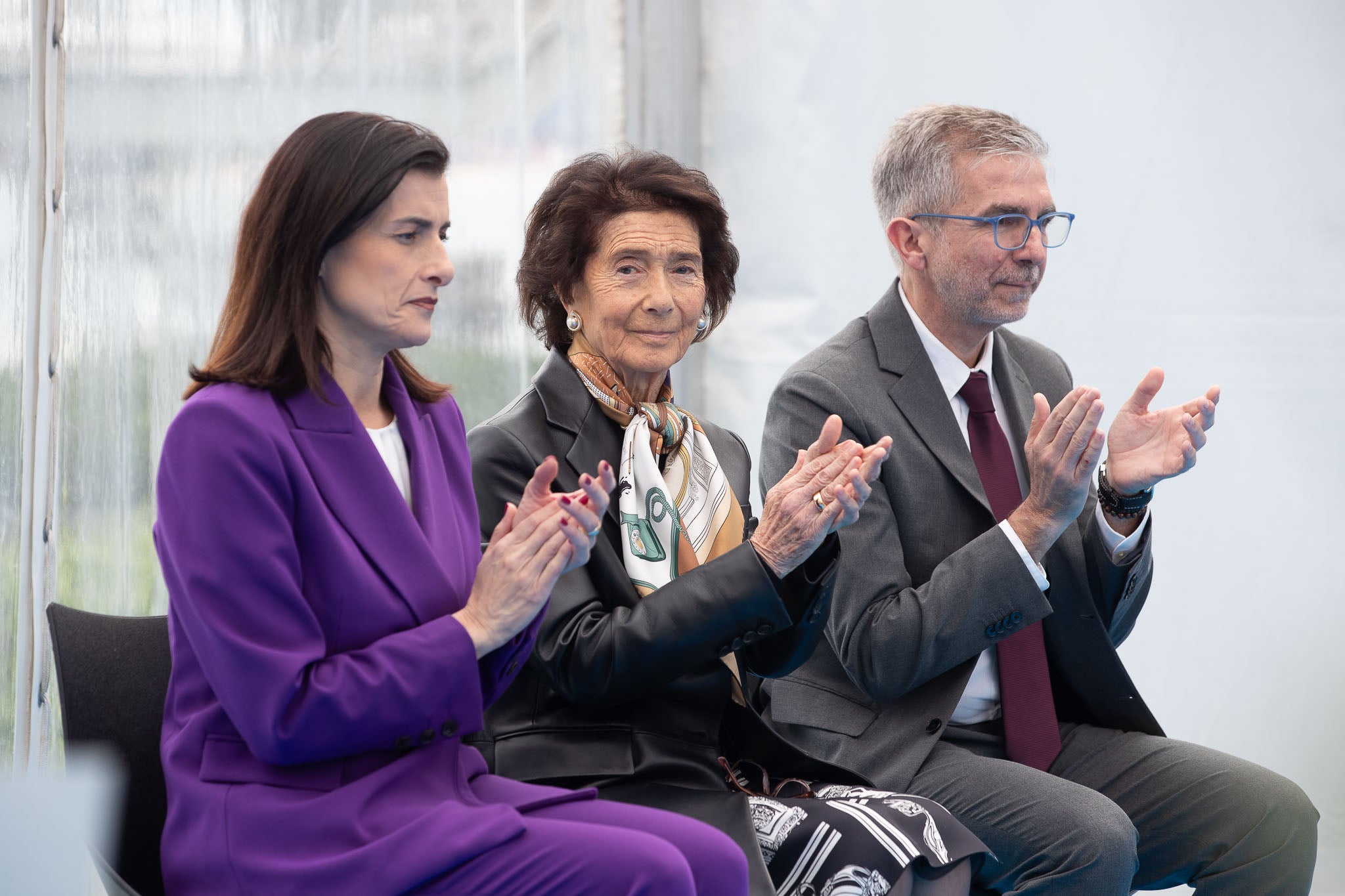 Gema Igual, Paloma O'Shea y César Díaz.