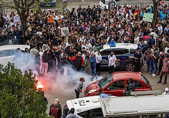 La concentración no ha estado exenta de tensión
