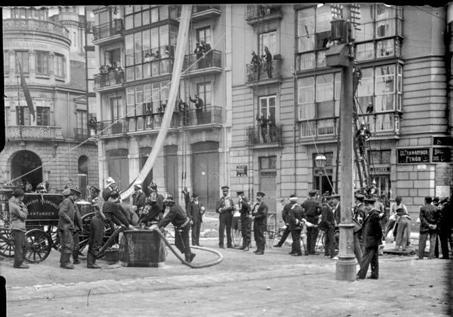 Parque de Bomberos Voluntarios en Numancia. 1900-1920