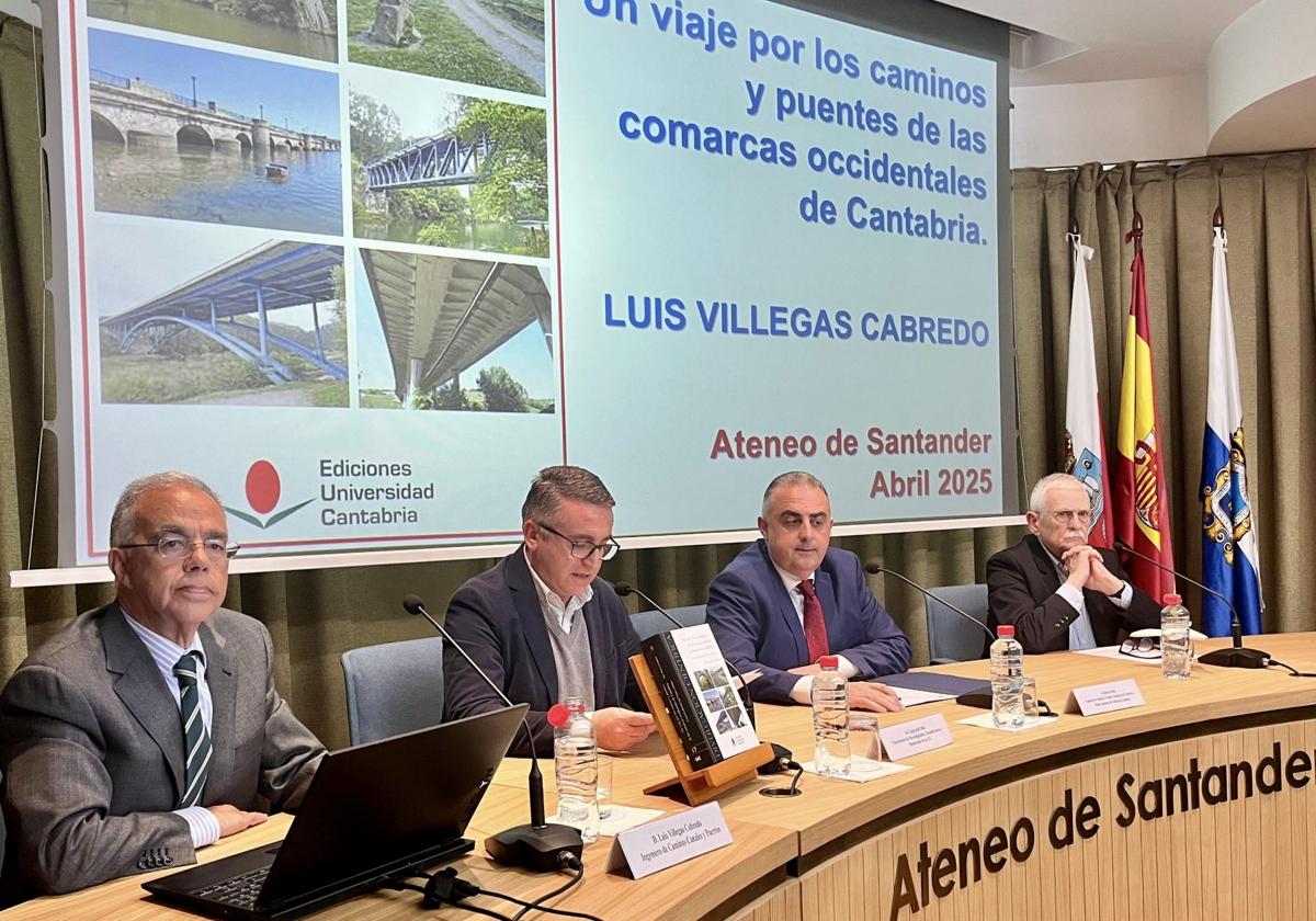 El catedrático Luis Villegas presenta su «viaje» por los caminos y puentes de las comarcas occidentales de Cantabria