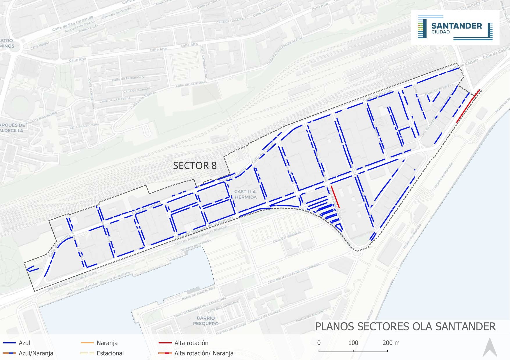 Así quedará el mapa de la OLA en Santander