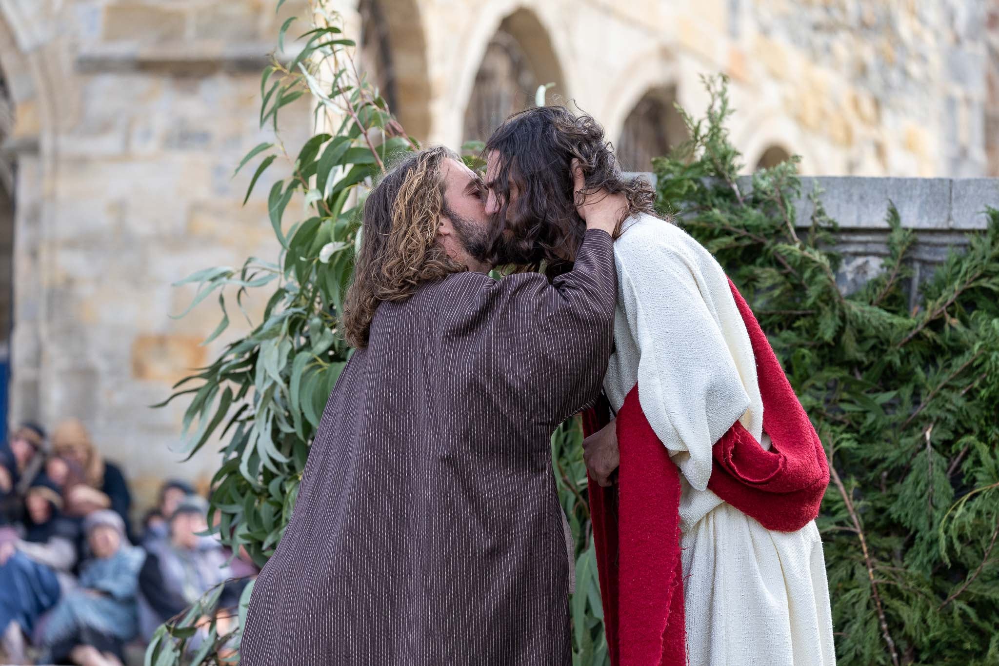La traición del beso de Judas.