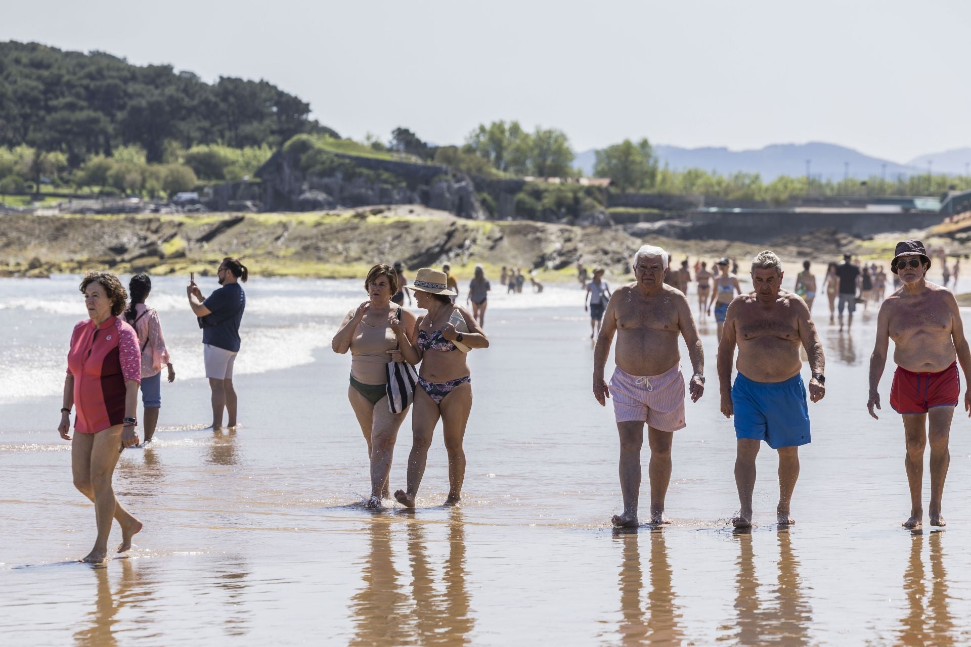 Imagen de la playa de El Sardinero este miércoles.