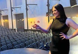 Mary Capel en Madrid, durante uno de los ensayos de la obra.