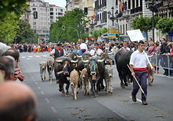 Imagen de archivo de la última Pasá celebrada en Santander, en 2014.
