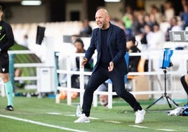 José Alberto, en un momento del partido de este domingo.