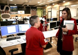 Durante su etapa como consejera de Presidencia y Justicia (2019-2023), durante una visita a la sede del 112, una de las competencias que le asignó Miguel Ángel Revilla