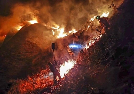 Seis meses de prisión por quemar 120 metros cuadrados de matorrales en Arredondo