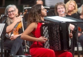 Sofía Ros durante su reciente concierto en Texas