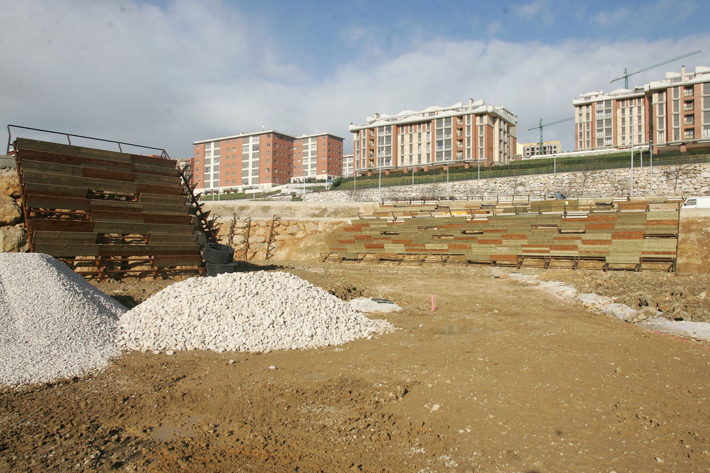 El Parque de las Llamas, en obras.