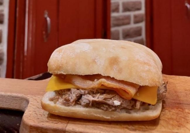 El tercer clasificado de Cantabria fue el 'Bocadillo Pulled Pork' de La Clandestina
