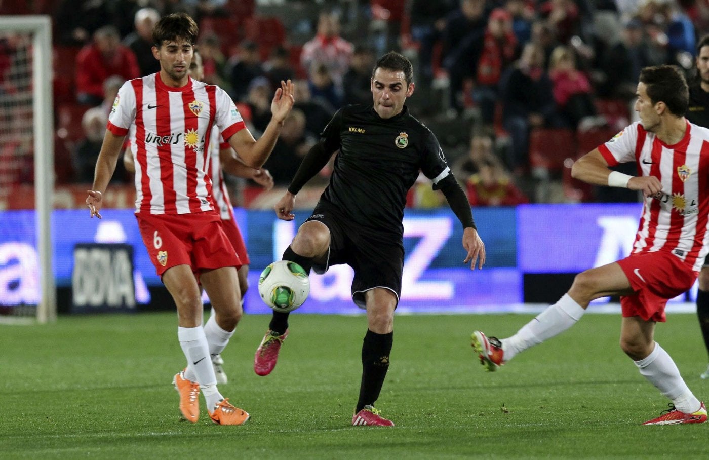 Tébar y Miguélez, en el duelo copero de 2014.