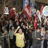 Una de las protestas celebradas a las puertas de la Consejería de Educación, en el Río de la Pila de Santander.