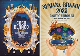 Carteles del Coso Blanco y de la Semana Grand de Castro Urdiales.