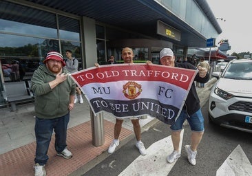 Los hinchas ingleses en Santander