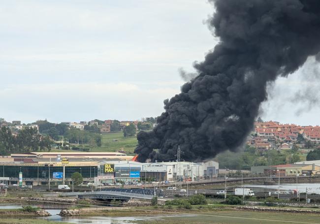 Fotos del incendio.