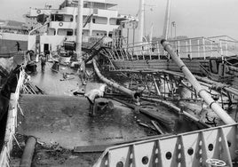 Fotografía tomada el 29 de abril de 1971, el día después de la tragedia.