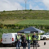 Drones que analizan el estado de la red de EDP, en la provincia de Burgos.