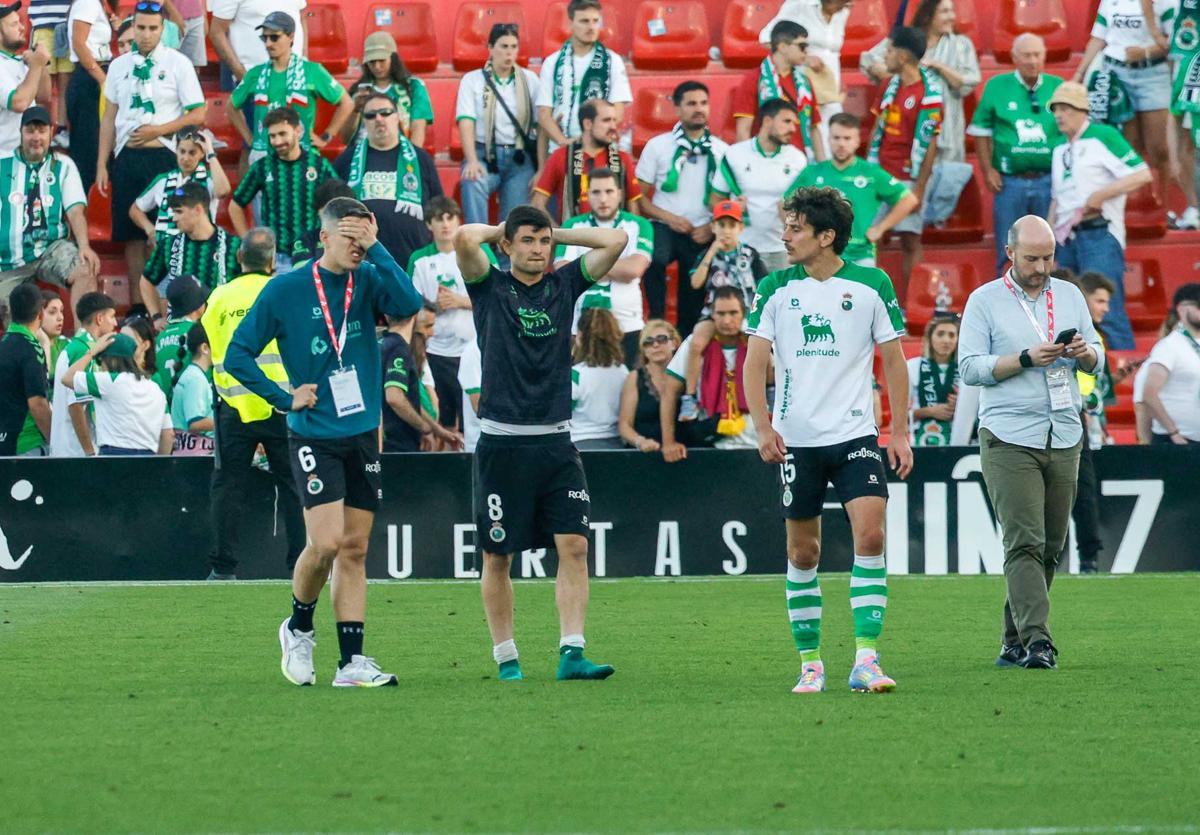 Íñigo Sainz-Maza Serna, Aritz Aldasoro y Marco Sangalli, tras el partido.