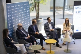 En la foto: Ana Sastre, José María Lafuente, Miguel Ángel Cervera, Julio Arce y Mónica San José. En el vídeo: valoraciones de los organizadores.