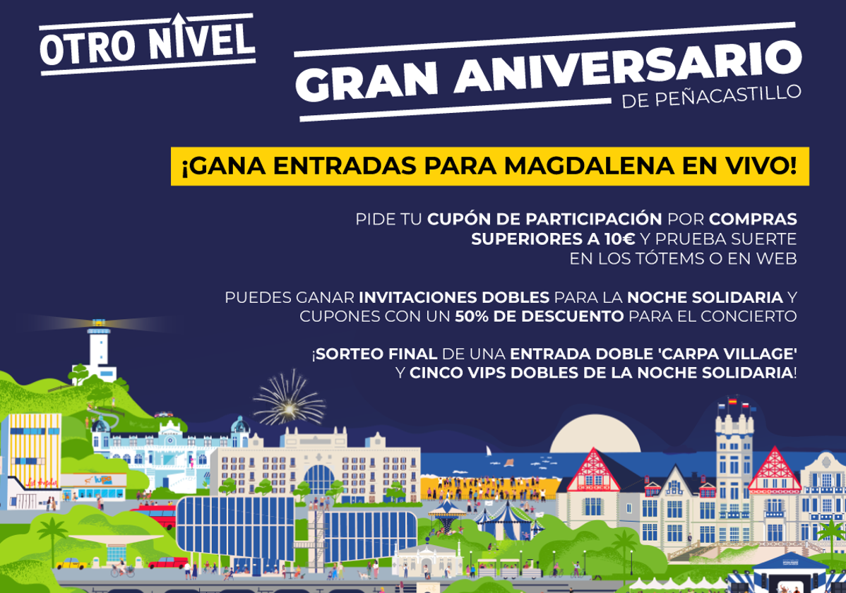 Todas las personas entrarán en el sorteo de una entrada doble para la 'Carpa Village', así como cinco entradas VIPS dobles para la Noche Solidaria