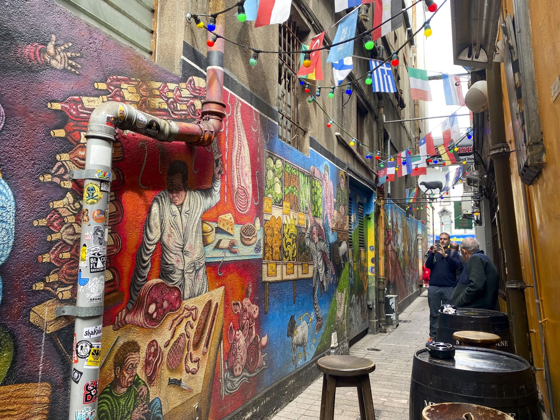 Un callejón en las inmediaciones del 'English Market'.