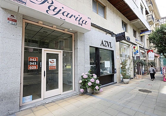 Comercios cerrados en Torrelavega.