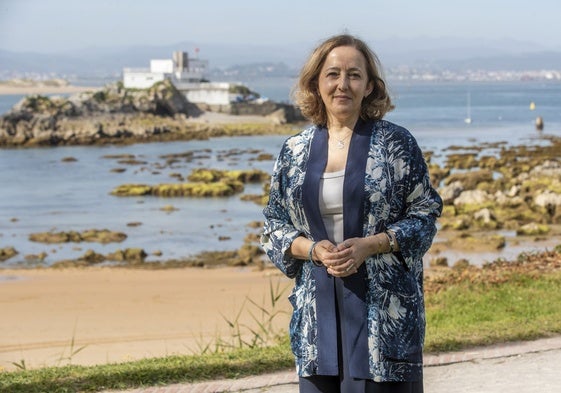 Eloísa del Pino, presidenta del CSIC, ayer, en La Magdalena.